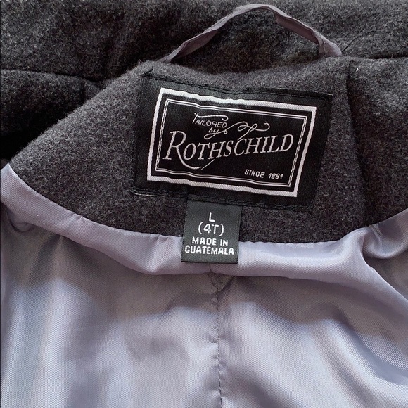 Little girl double breasted winter coat - Picture 3 of 5